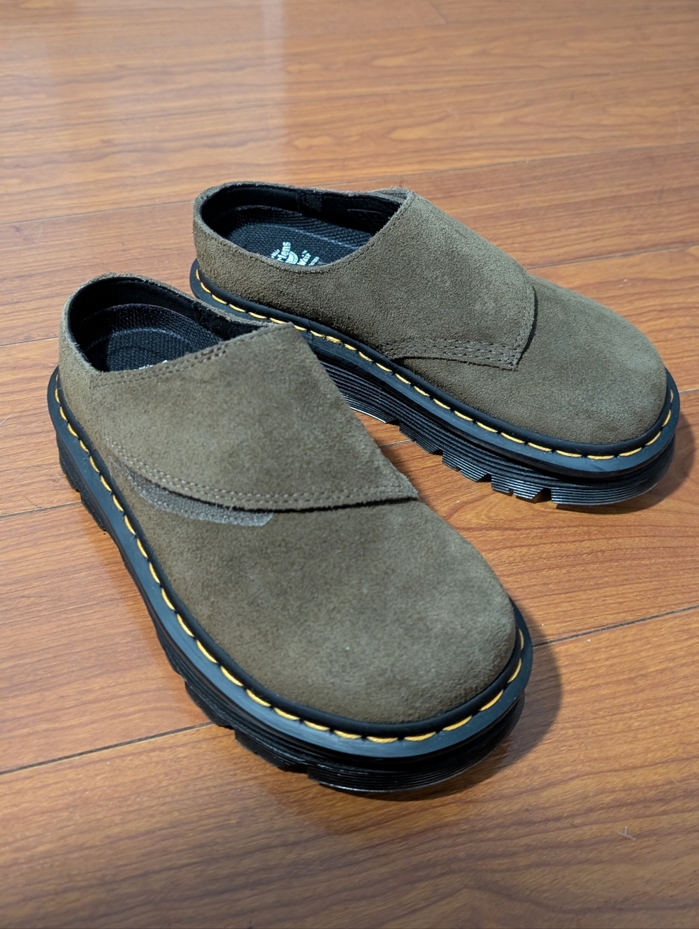 Dr Martens  Zebzag Olive Suedeules Size 6 - Picture 2 of 8